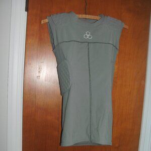 McDavid Hexpad Gray Sleeveless Shirt Athletic Stretch Compression Padded ~ Y XL
